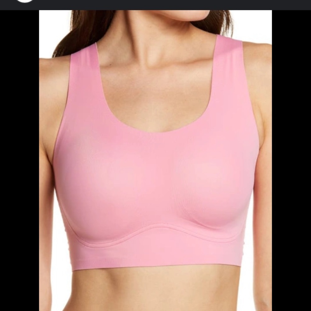 True Body Lift + Scoop Neck Wireless Bra XS NWT Chateau Rose color